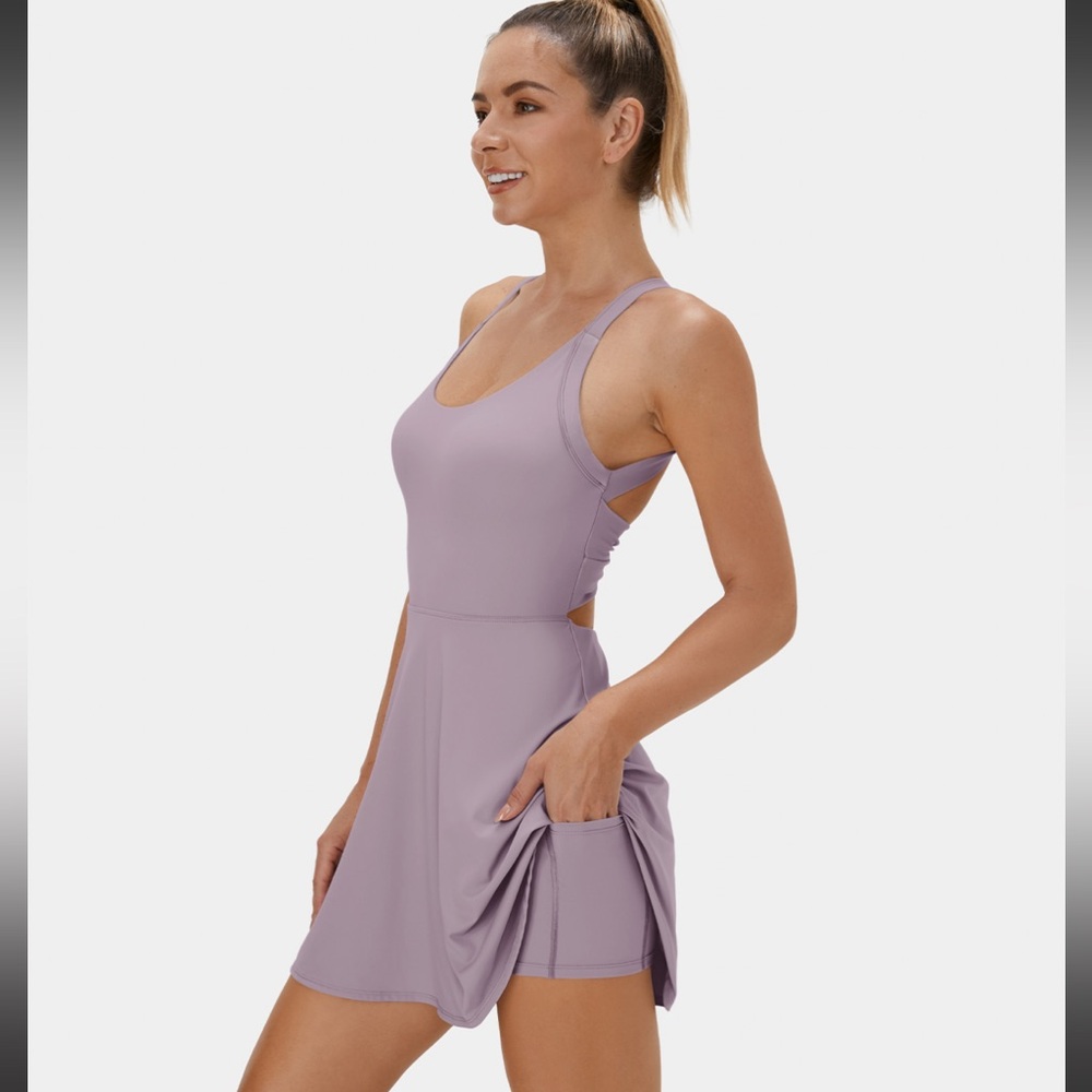 Halara Backless Twisted Active Dress